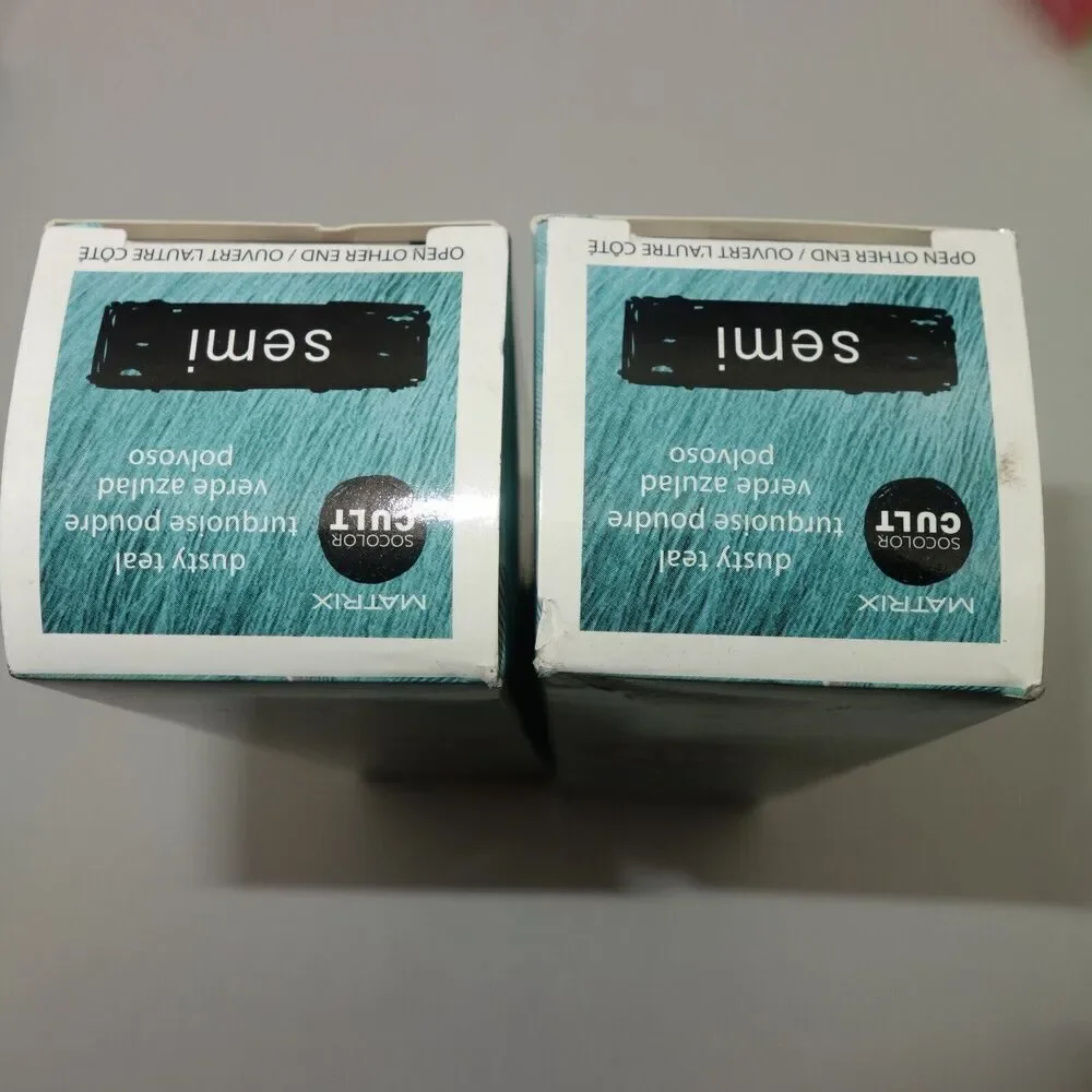 NEW Lot of 2 MATRIX SOCOLOR CULT Semi Permanent Hair Color 3 oz Dusty Teal